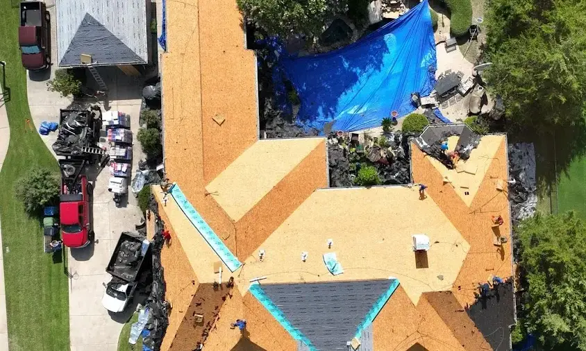 Professional Roof Repair being performed in Kerrville